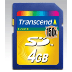 Фотография Transcend 4GB SecureDigital Card, 150X