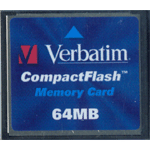Фотография Verbatim 64MB Compact Flash Card